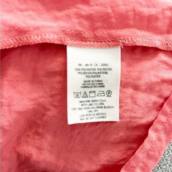 Anthropologie Maeve Coral Off The Shoulder Ruffle Islander Blouse Top Size S - Picture 6 of 6